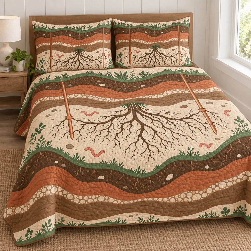 Grounded Garden Layers Bedding Set