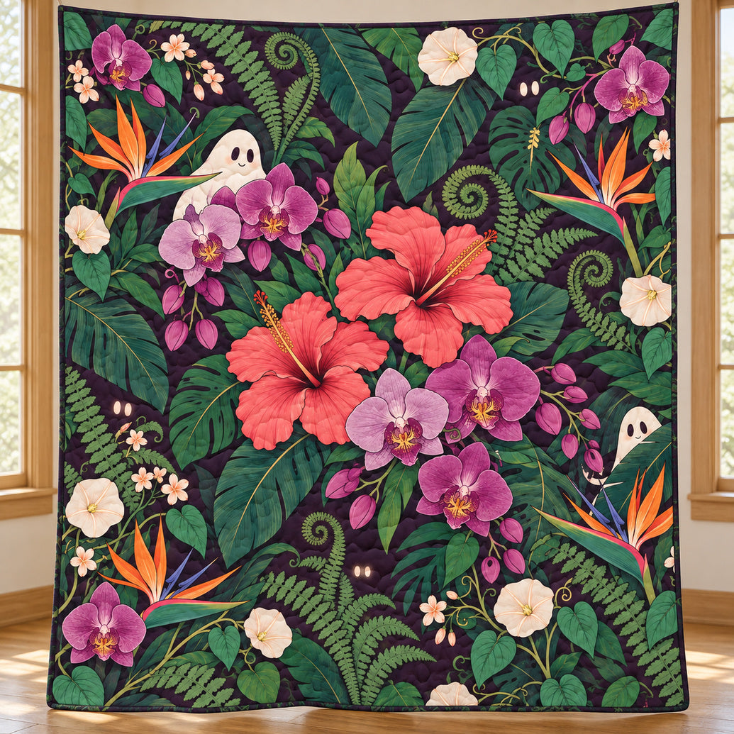 Orchid Apparition Canopy Quilt Blanket