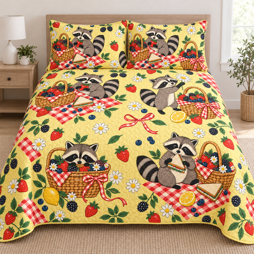 Berry Basket Bandits Bedding Set