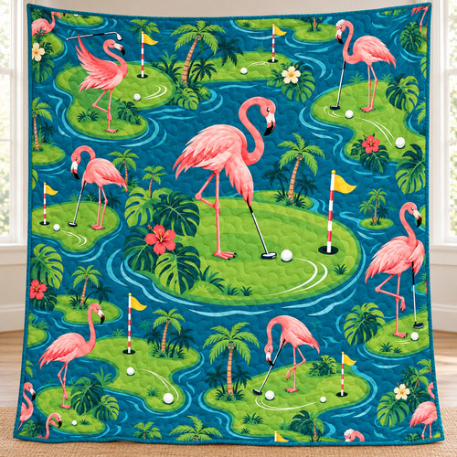 Lagoon Putting Parade Quilt Blanket
