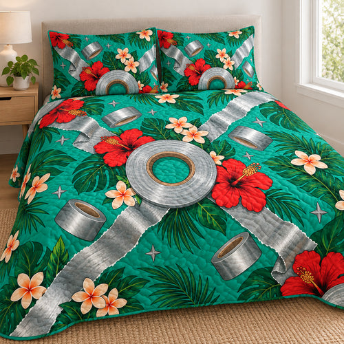 Tropical Tape Patchwork Bedding Set