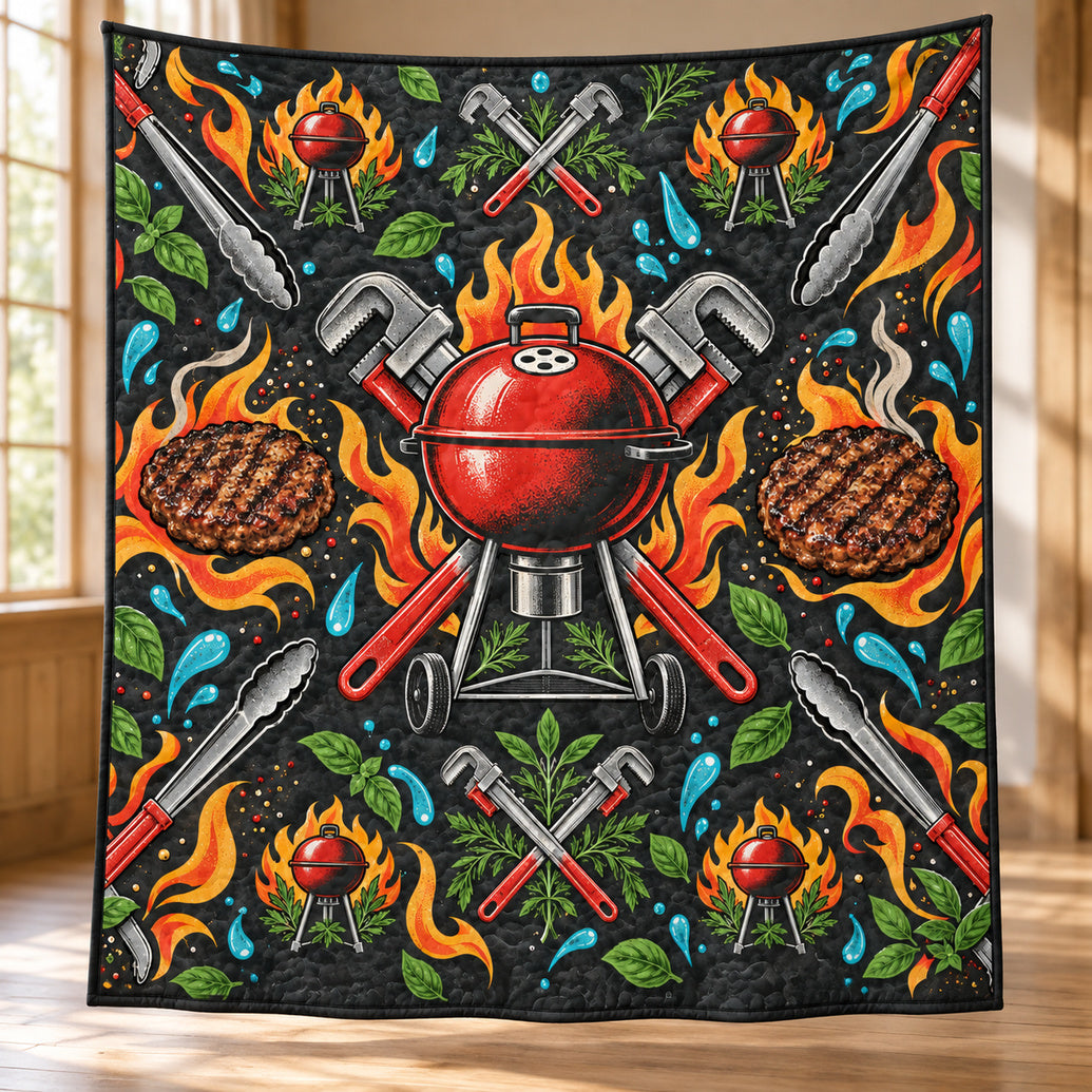 Forge & Grill Garden Party Quilt Blanket