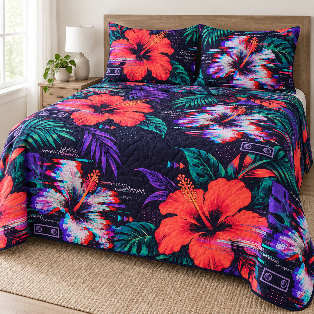 Hibiscus Signal Break Bedding Set
