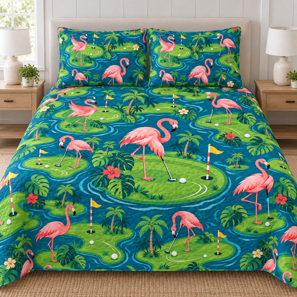 Lagoon Putting Parade Bedding Set
