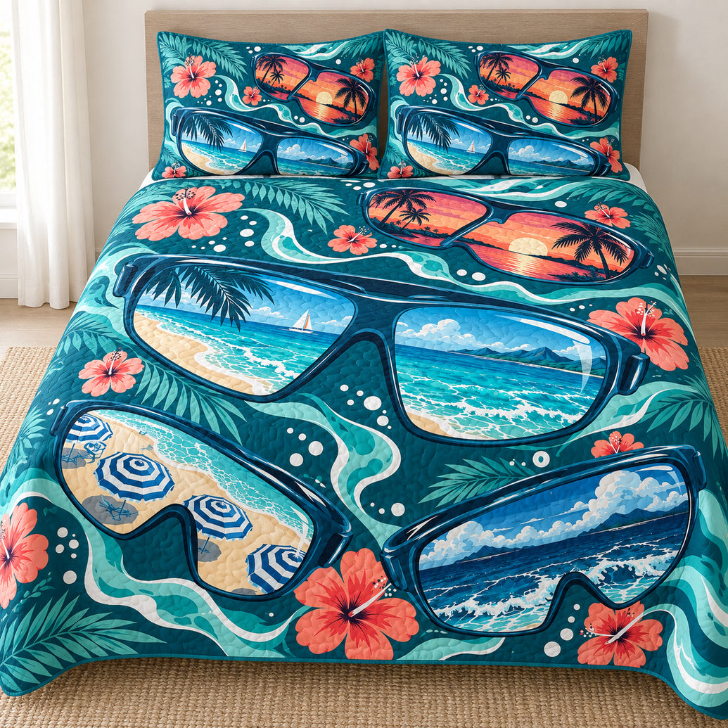 Sunset Lens Tides Bedding Set