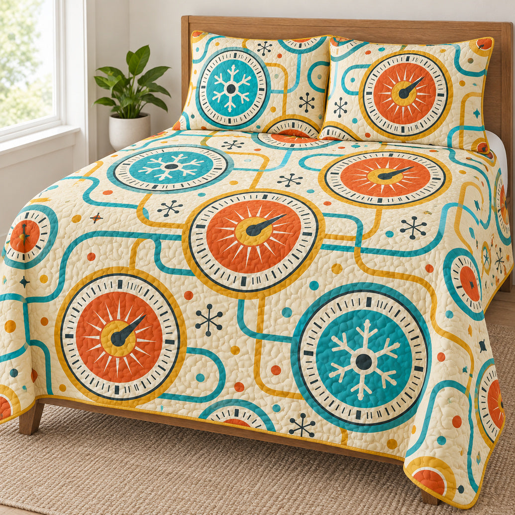 Sun Snow Thermostat Social Bedding Set