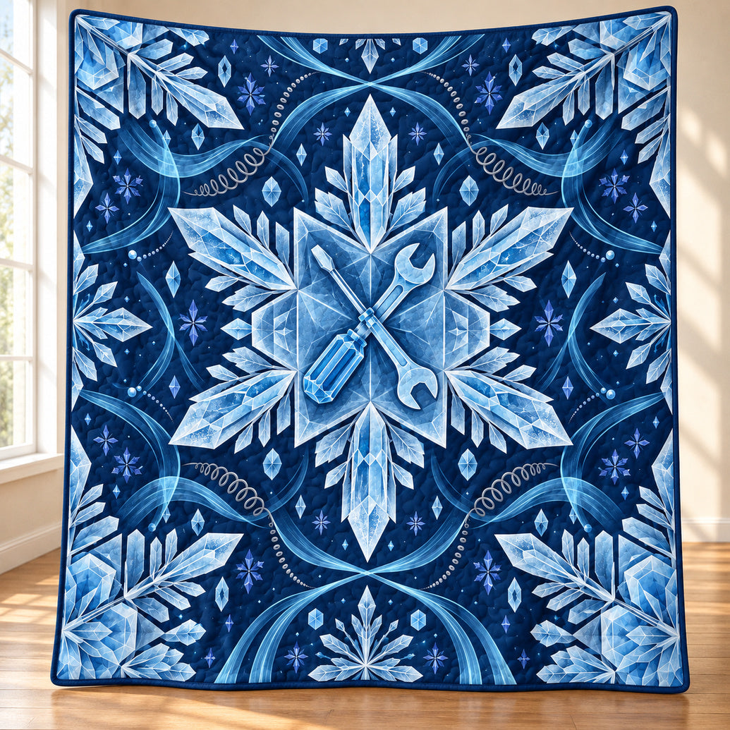 Polar Tool Kaleidoscope Quilt Blanket