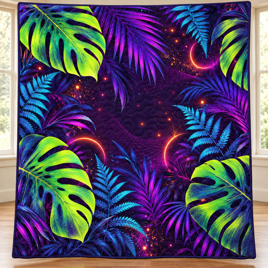 Ultraviolet Canopy Sparks Quilt Blanket