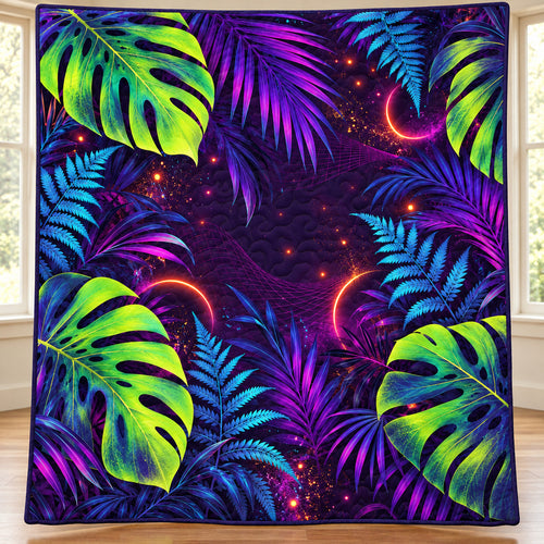 Ultraviolet Canopy Sparks Quilt Blanket