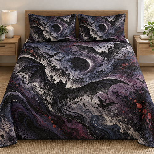 Inkflow Bat Eclipse Bedding Set