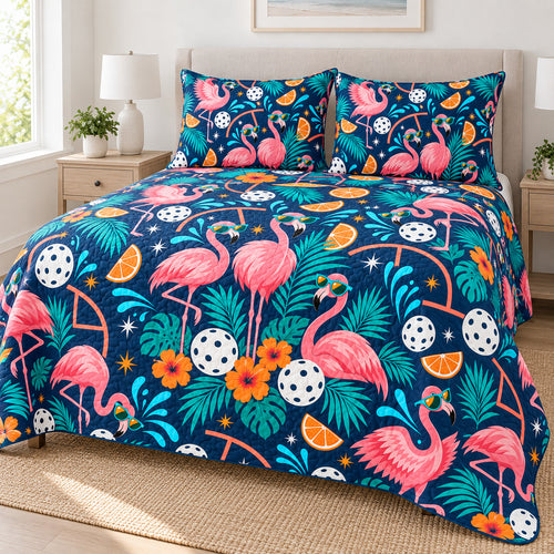 Sunset Flamingo Rally Bedding Set
