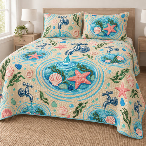 Tidepool Tap Parade Bedding Set