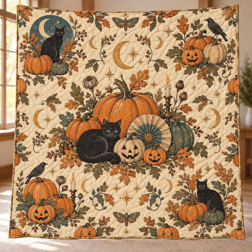Heirloom Pumpkin Parlor Quilt Blanket