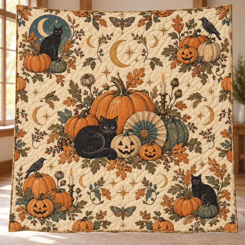 Heirloom Pumpkin Parlor Quilt Blanket