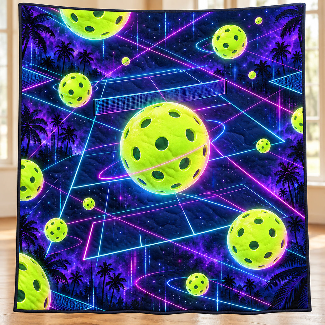 Afterglow Dink Grid Quilt Blanket