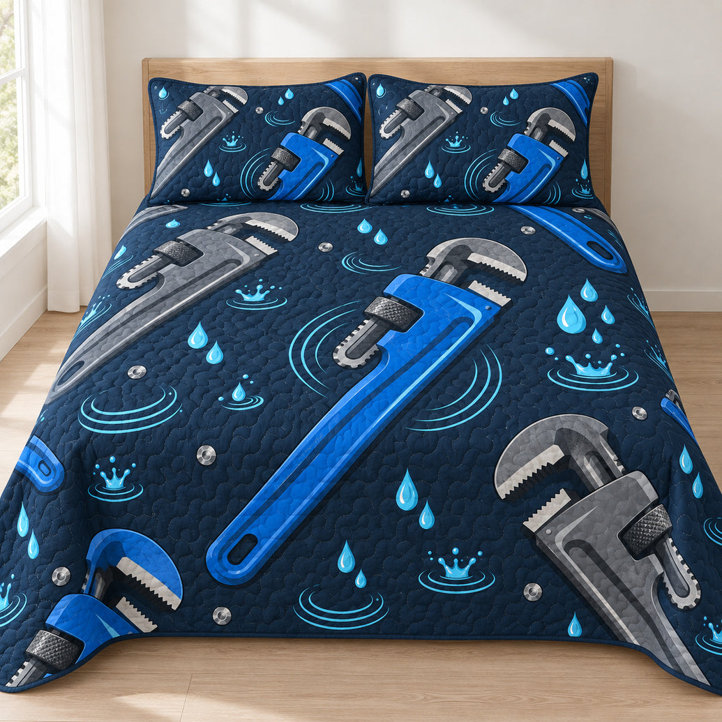 Blue Drop Wrenchworks Bedding Set