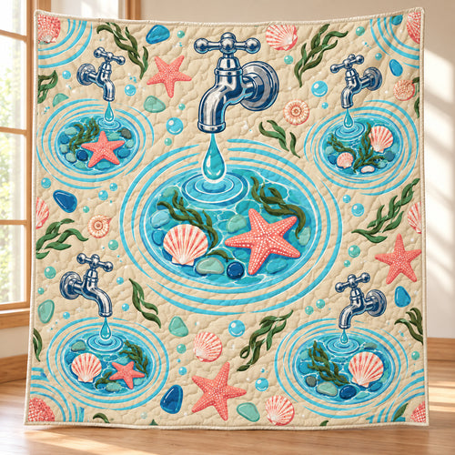 Tidepool Tap Parade Quilt Blanket