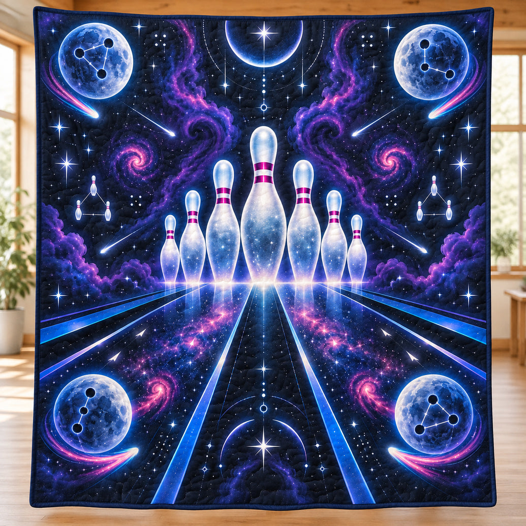Nebula Night Lanes Quilt Blanket