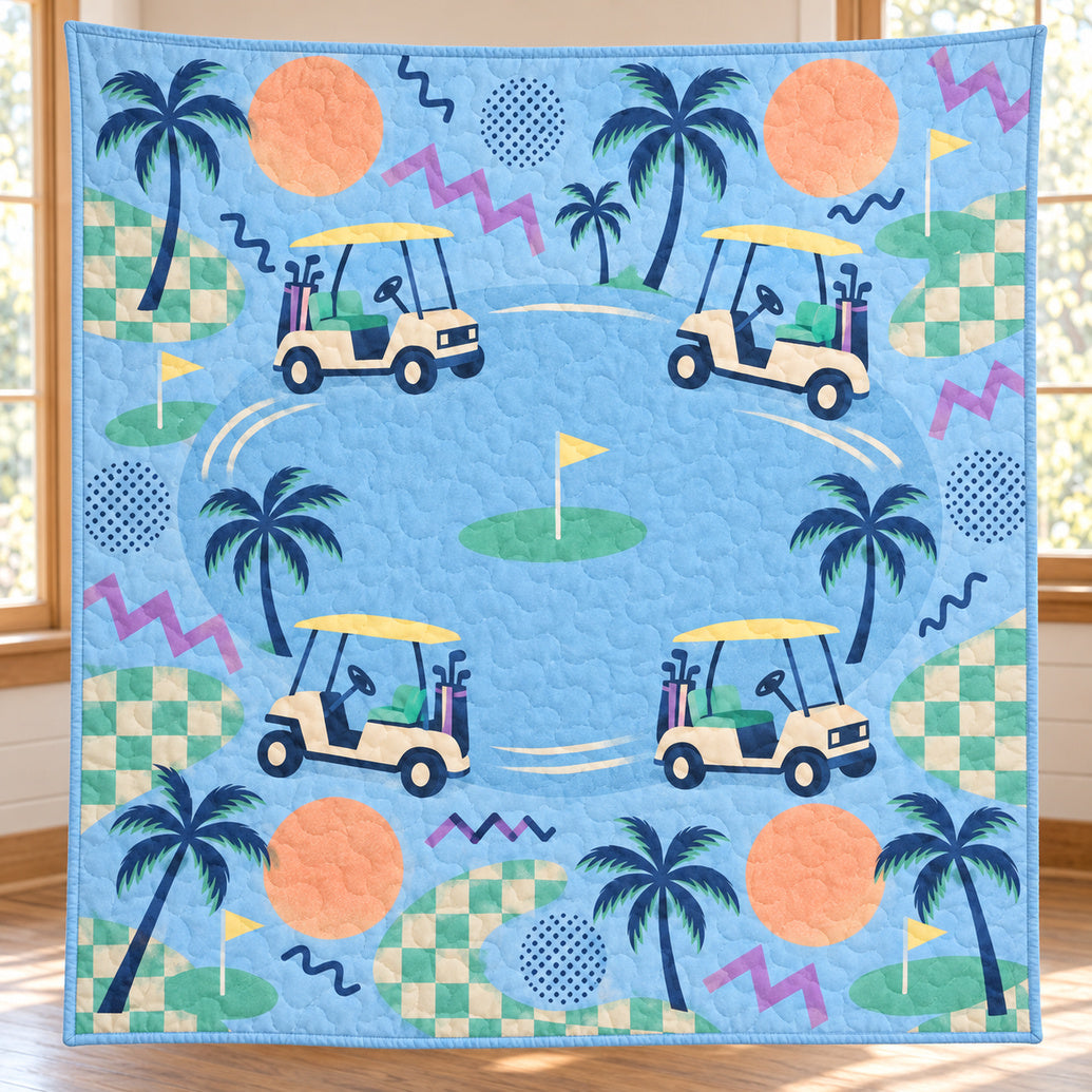 Memory Lane Cart Parade Quilt Blanket