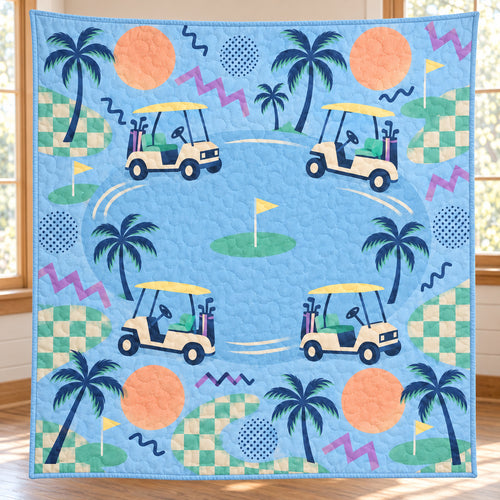 Memory Lane Cart Parade Quilt Blanket