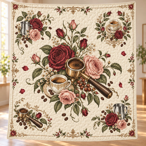 Rosewood Espresso Atelier Quilt Blanket