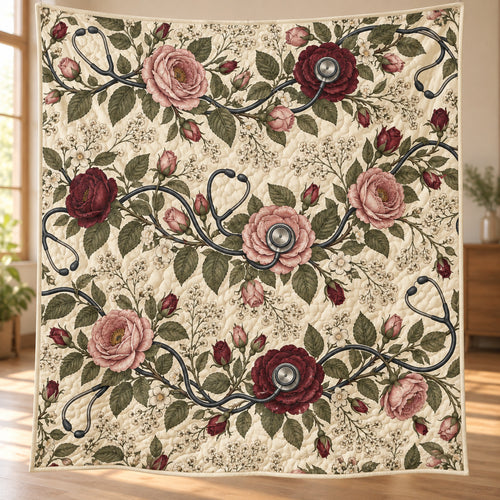 Rosevine Rounds Quilt Blanket