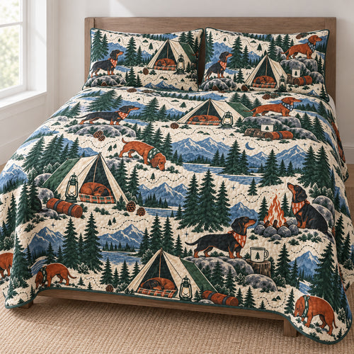 Lantern Trail Dachshund Camp Bedding Set