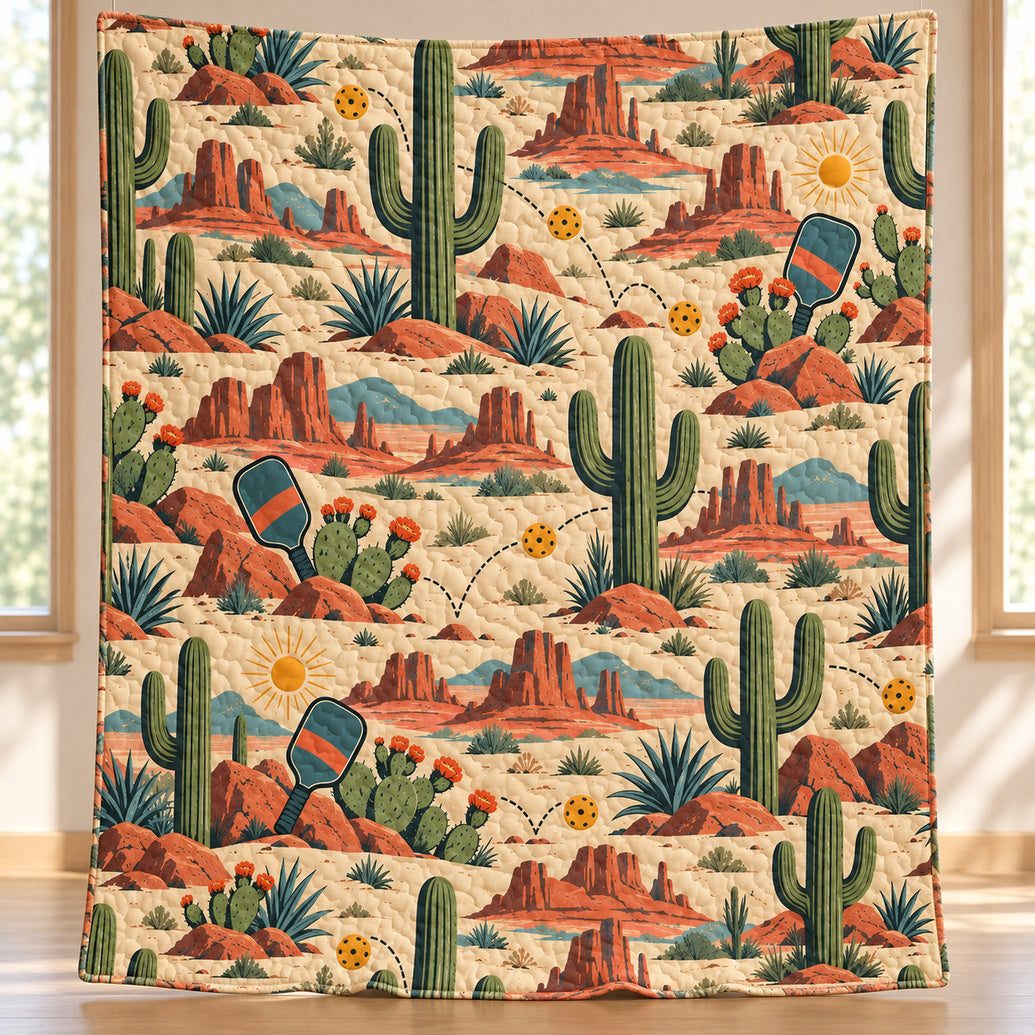 Saguaro Bounce Rally Quilt Blanket