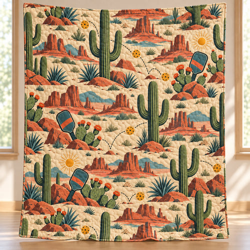 Saguaro Bounce Rally Quilt Blanket