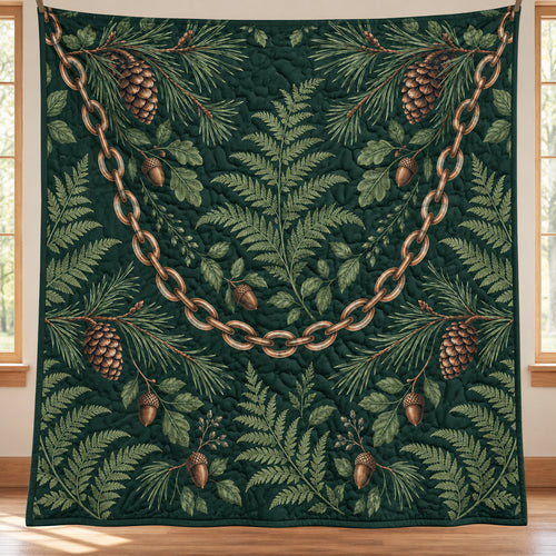 Evergreen Chain Canopy Quilt Blanket