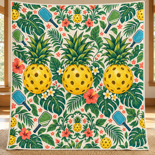 Pineapple Pop Serve Quilt Blanket