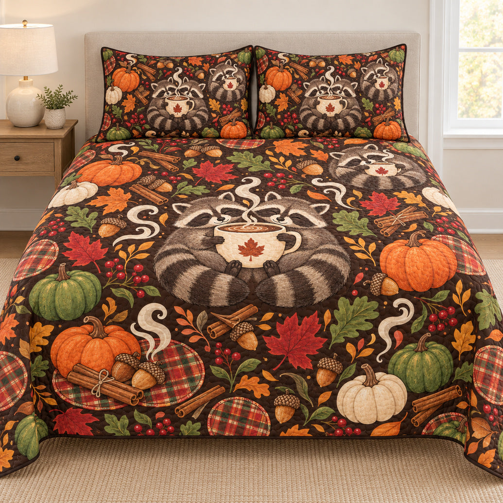 Acorn Cup Raccoon Retreat Bedding Set