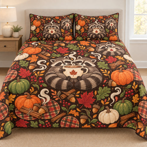Acorn Cup Raccoon Retreat Bedding Set