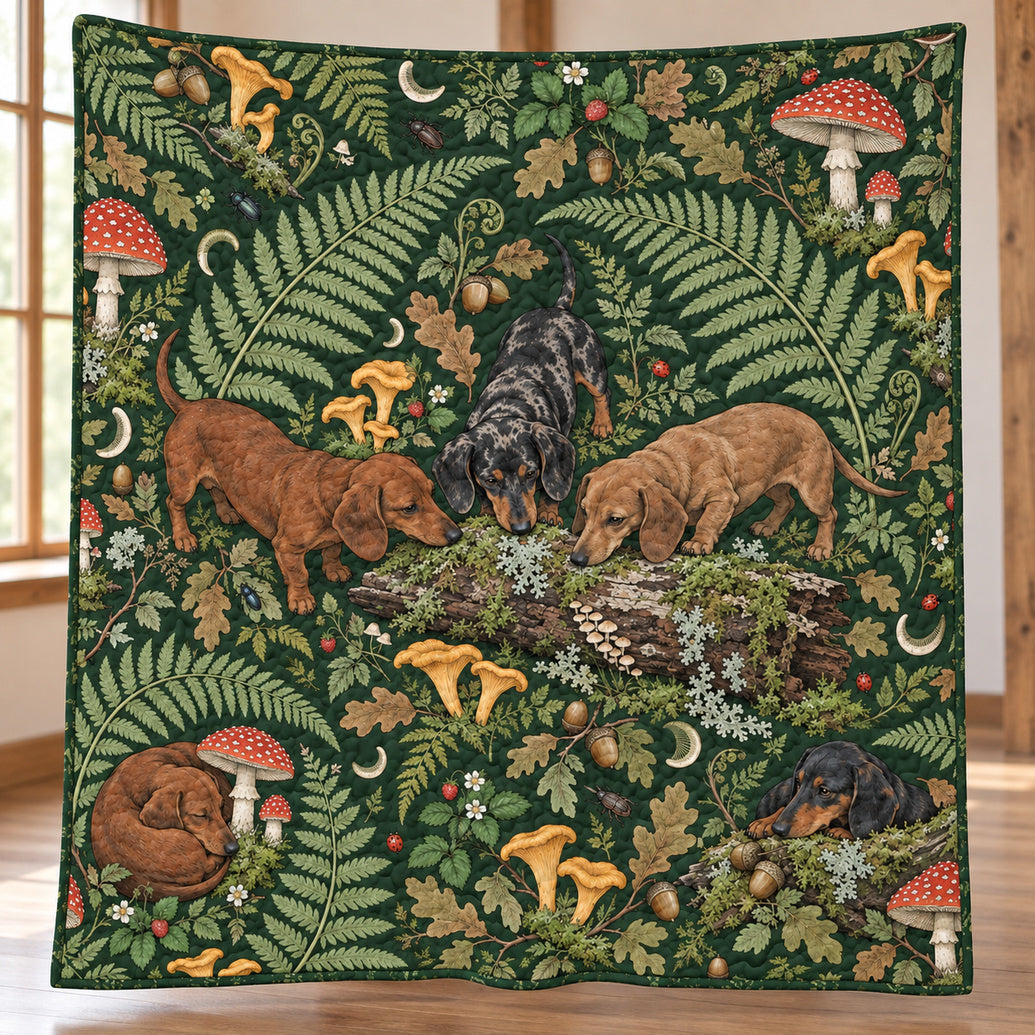 Mossy Longdog Forager Quilt Blanket
