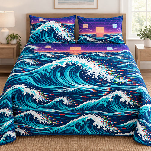Pixel Breaker Coast Bedding Set