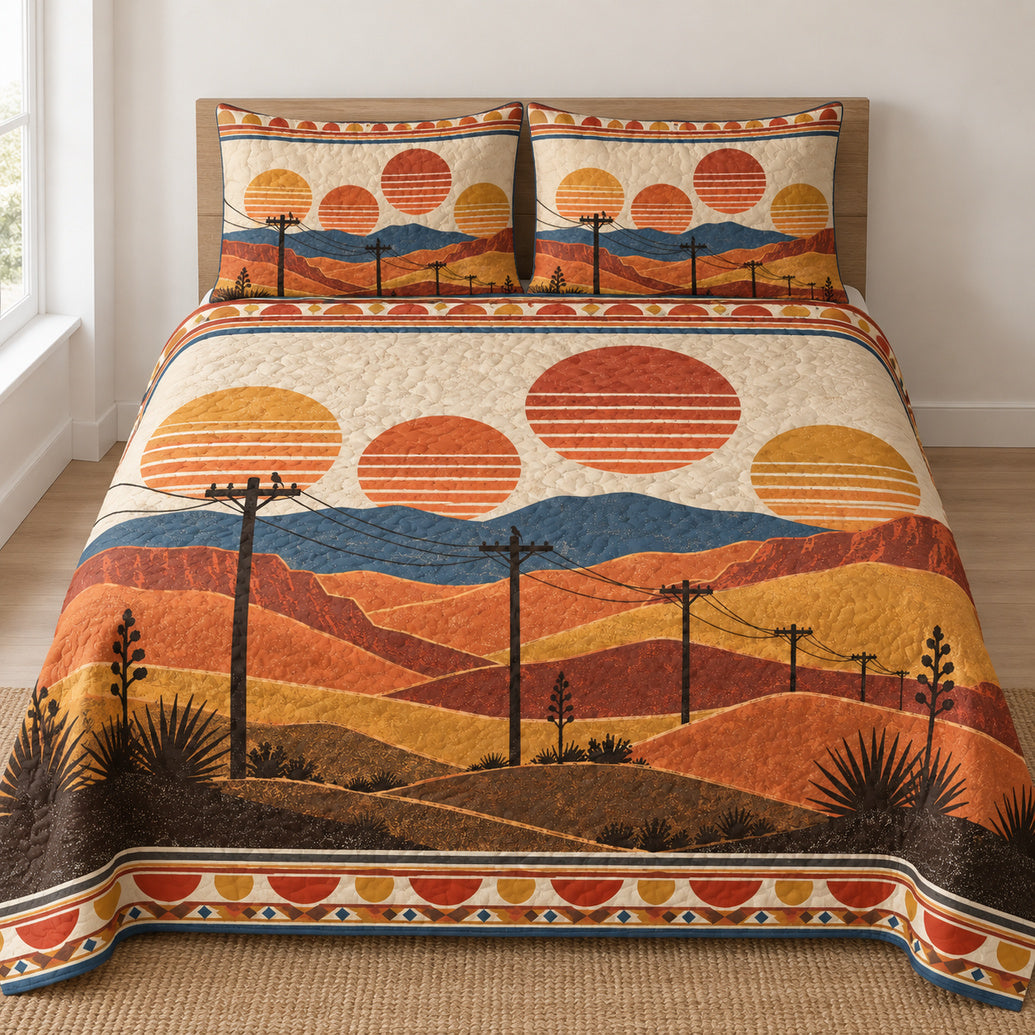 Golden Hour Line Crew Bedding Set