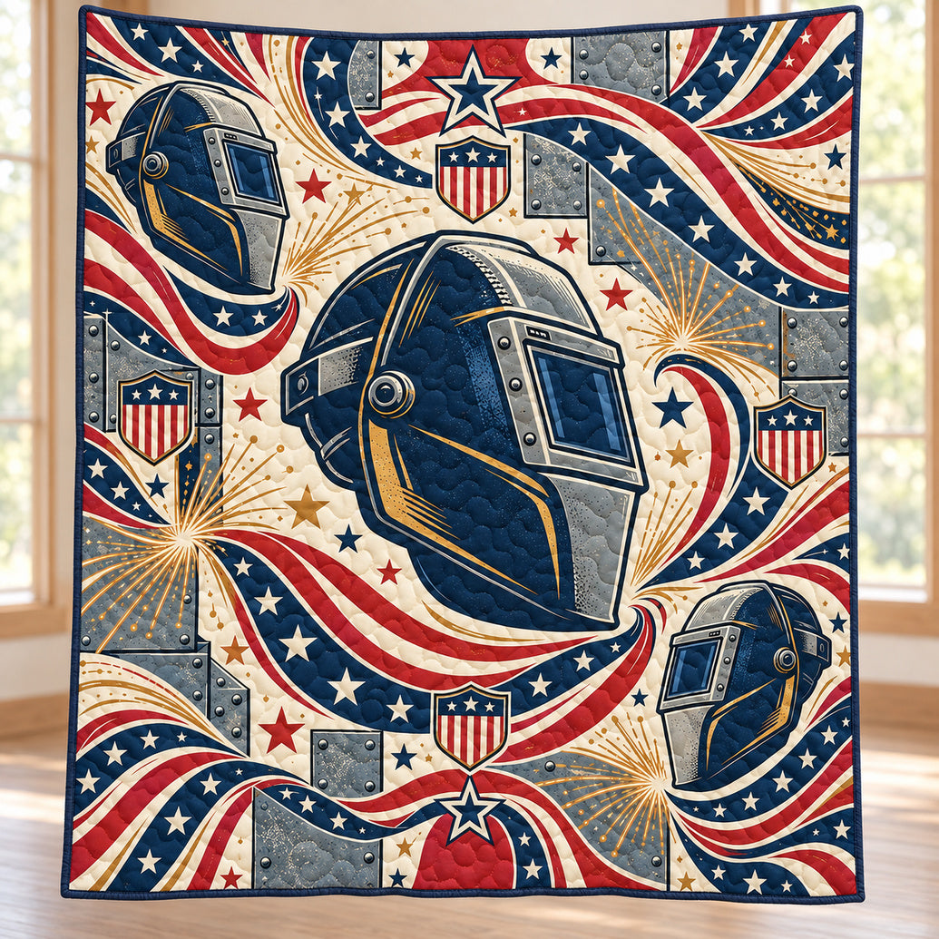 Steelwork Star Banner Quilt Blanket
