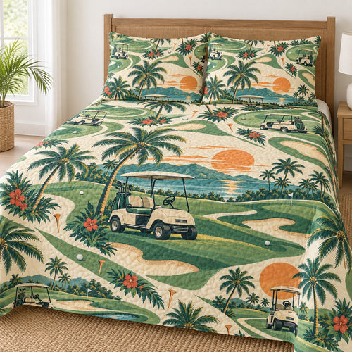 Palm Cart Sundown Bedding Set