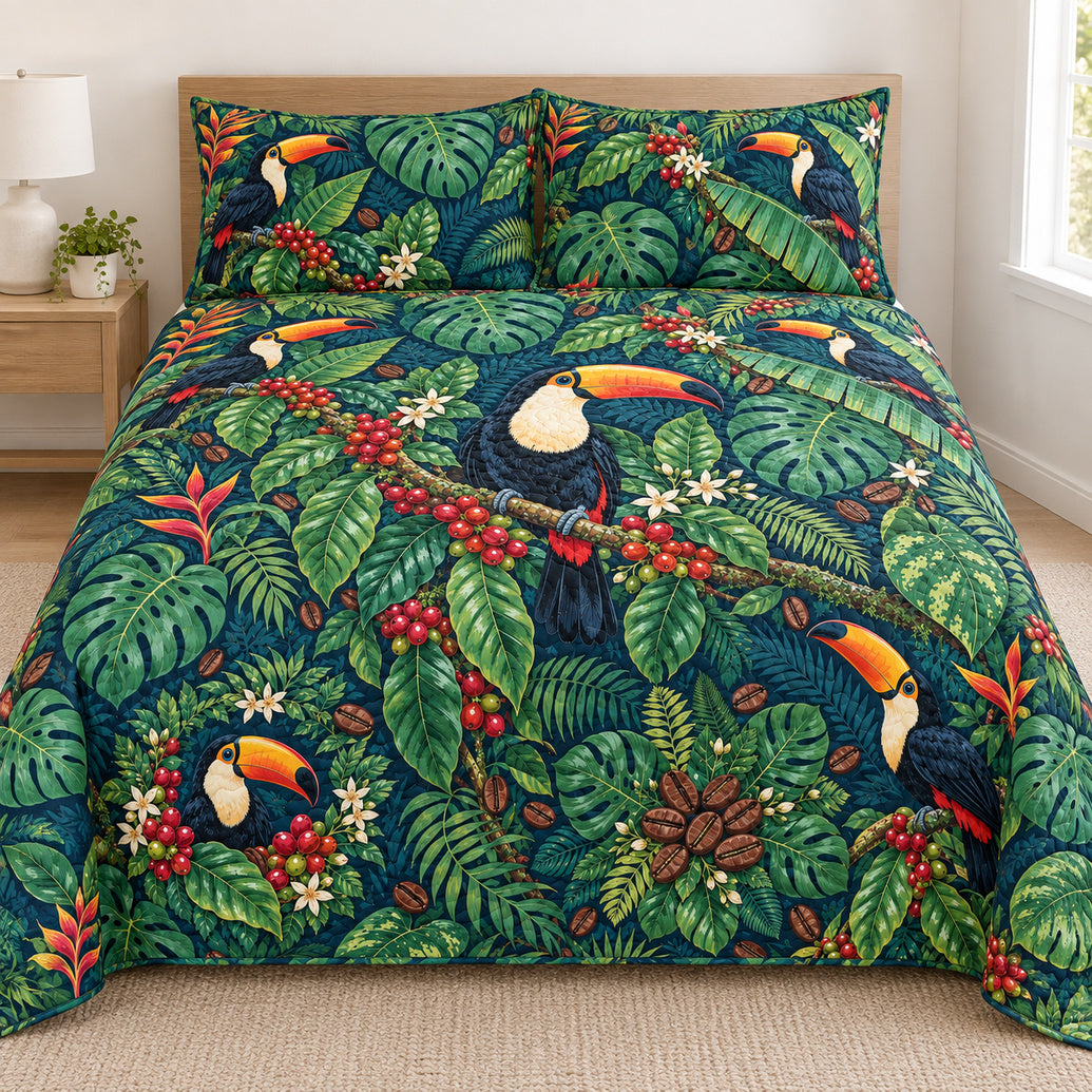 Canopy Bean Toucans Bedding Set