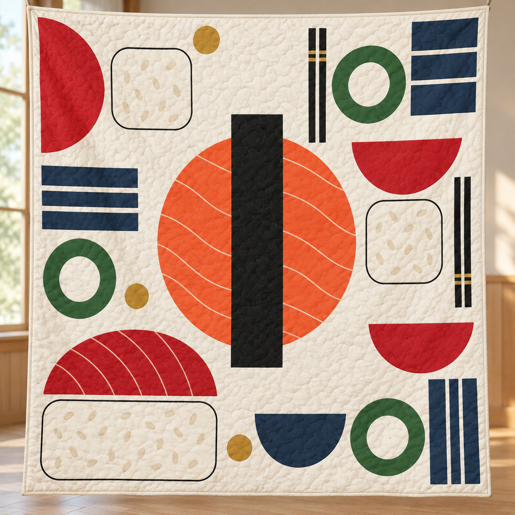 Sushi Axis Study Quilt Blanket