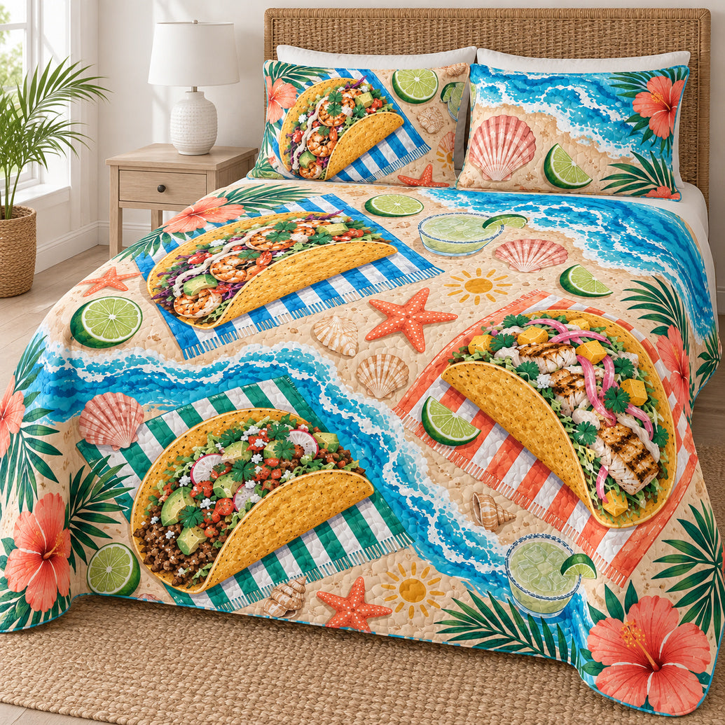 Lime Tide Taco Picnic Bedding Set