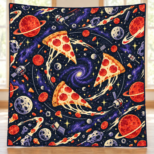 Pepperoni Planet Salvage Quilt Blanket