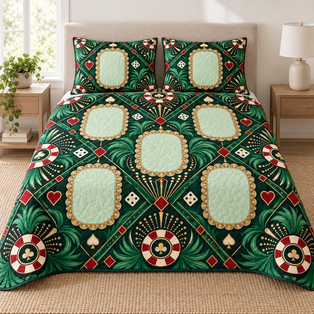 High-Roller Portrait Tile Bedroom Bedding Set