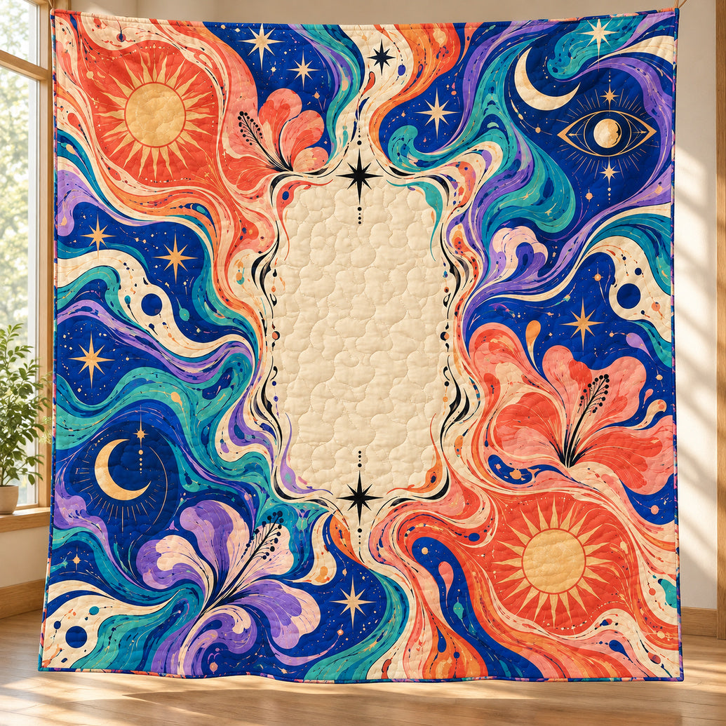 Marbled Arcana Current Quilt Blanket