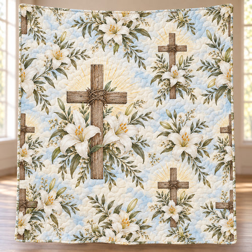 Easter Lily Crosslight Bedroom Quilt Blanket