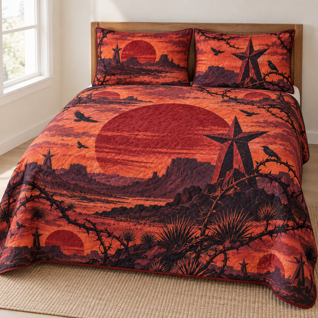Oxblood Mesa Emblems Bedding Set