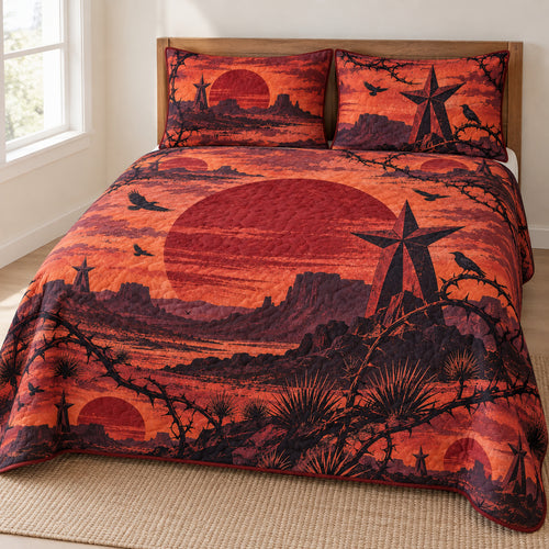 Oxblood Mesa Emblems Bedding Set