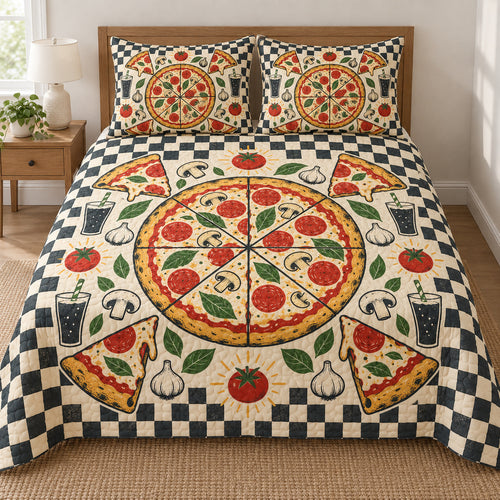 Pizzeria Time Capsule Bedding Set