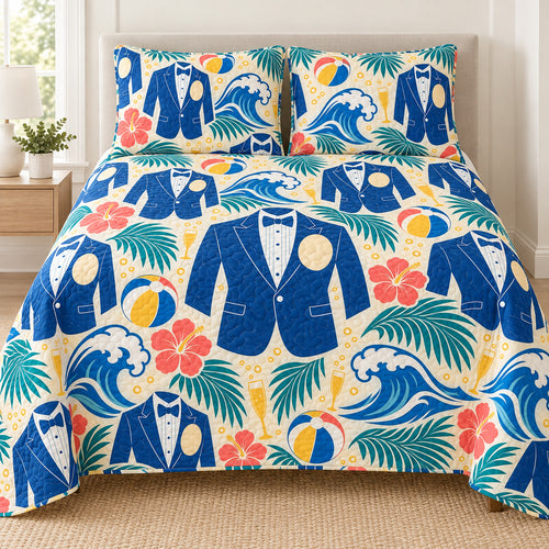 Tidal Tuxedo Tribute Bedding Set