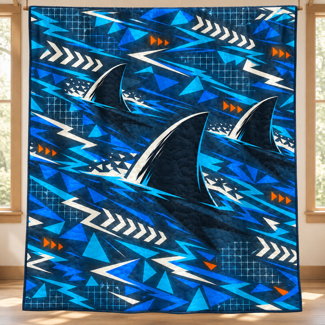 Prism Fin Current Quilt Blanket